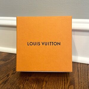 Louis Vuitton Yellow Gold Orange Blue Empty Small Accessories Gift Box